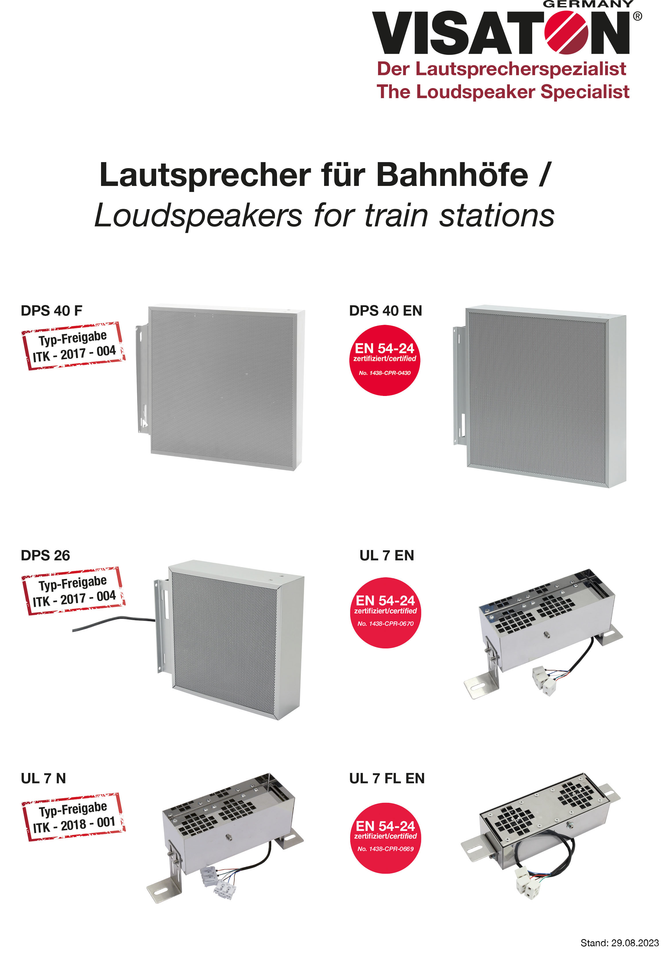 Lautsprecher für Bahnhöfe 