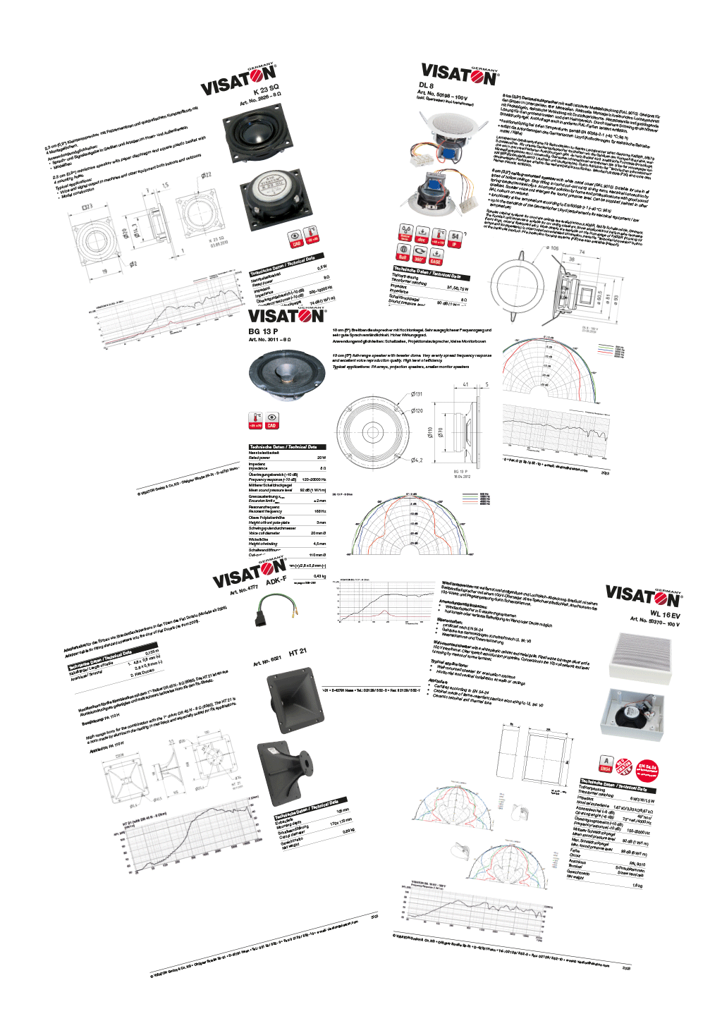 data sheets