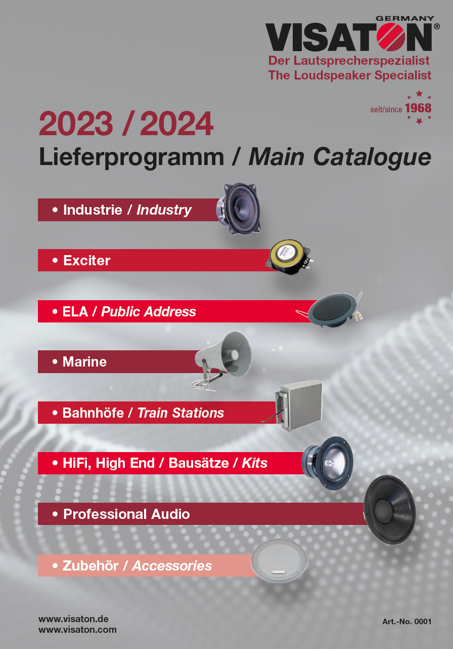 VISATON Catalogue 2023/2024 - 22.05.2024