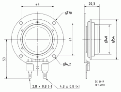 Zeichnung EX 60 R - 8 Ohm