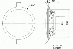 Zeichnung DL 13/2 ES - 8 Ohm