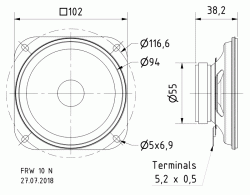 FRW 10 N - 8 Ohm