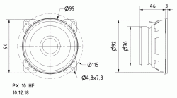 PX 10 HF - 4 Ohm