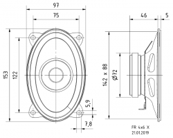 FR 4x6 X - 4 Ohm