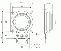 EX 45 S - 8 Ohm