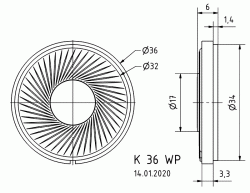 K 36 WP - 8 Ohm