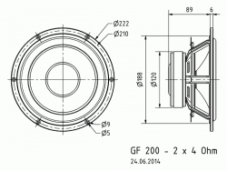 GF 200 - 2 x 4 Ohm