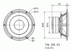 TIW 200 XS - 8 Ohm